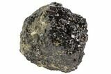 Black Andradite (Melanite) Garnet Cluster - Kazakhstan #102449-1